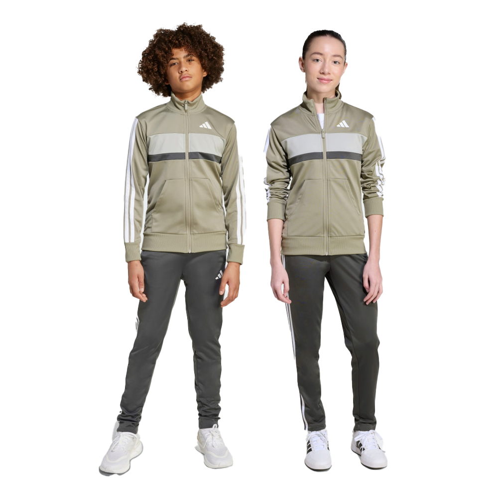 ADIDAS 3-Stripes Tiberio Tracksuit Παιδικό Σετ Φόρμας - Πράσινο