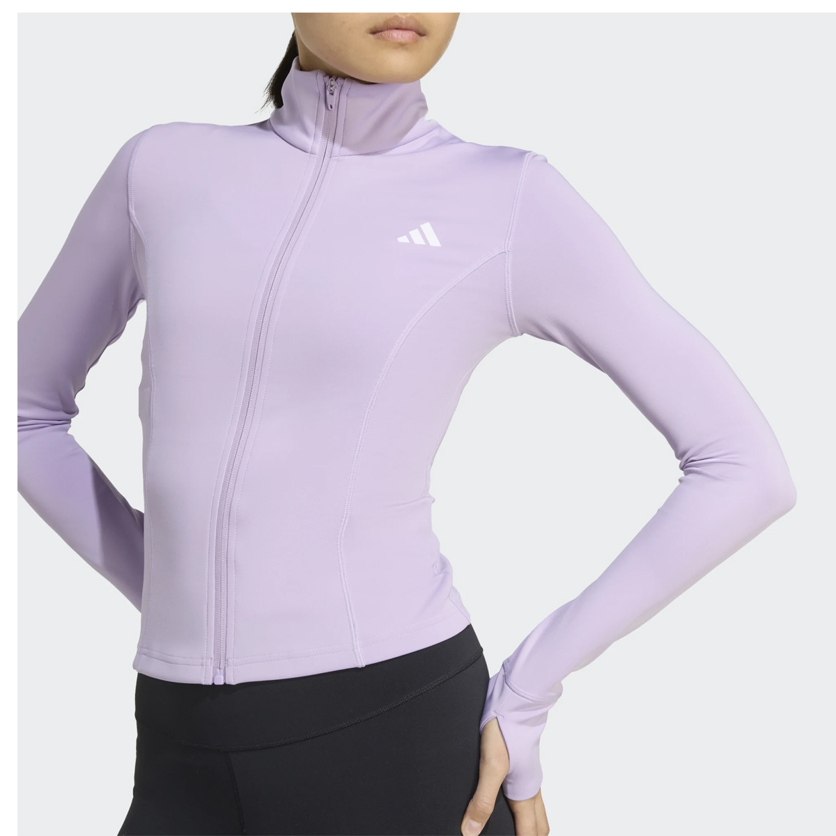 ADIDAS  Optime Essentials Full-Zip Jacket Γυναικεία Ζακέτα - 4