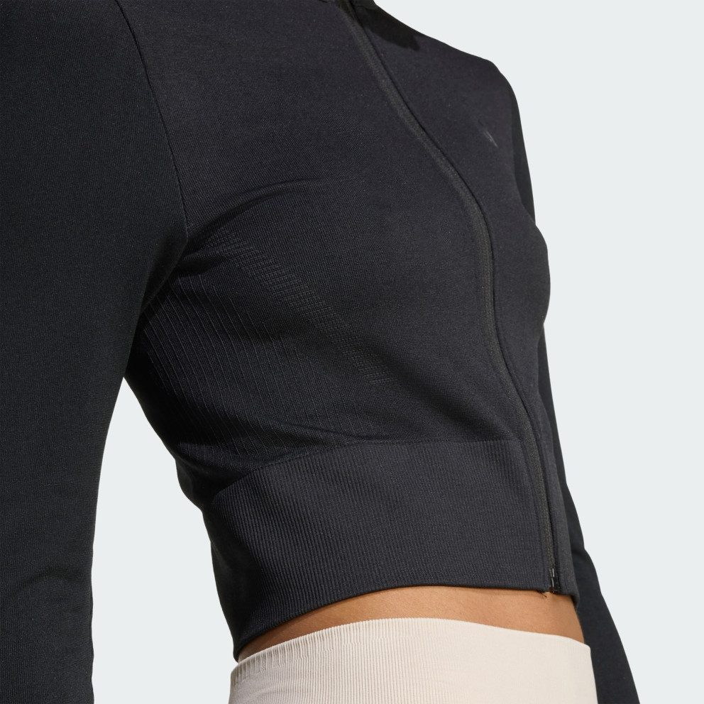 ADIDAS Workout Essentials Knit Jacket Γυναικεία Ζακέτα - 4