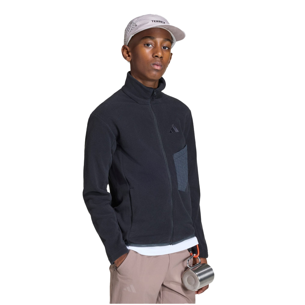ADIDAS Multi Full-Zip Fleece Παιδική Ζακέτα - Μαύρο