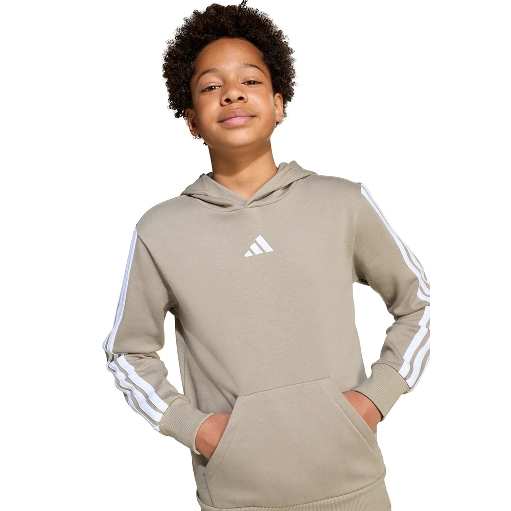 ADIDAS 3-Stripes Fleece Hoodie Παιδικό Φούτερ - 3