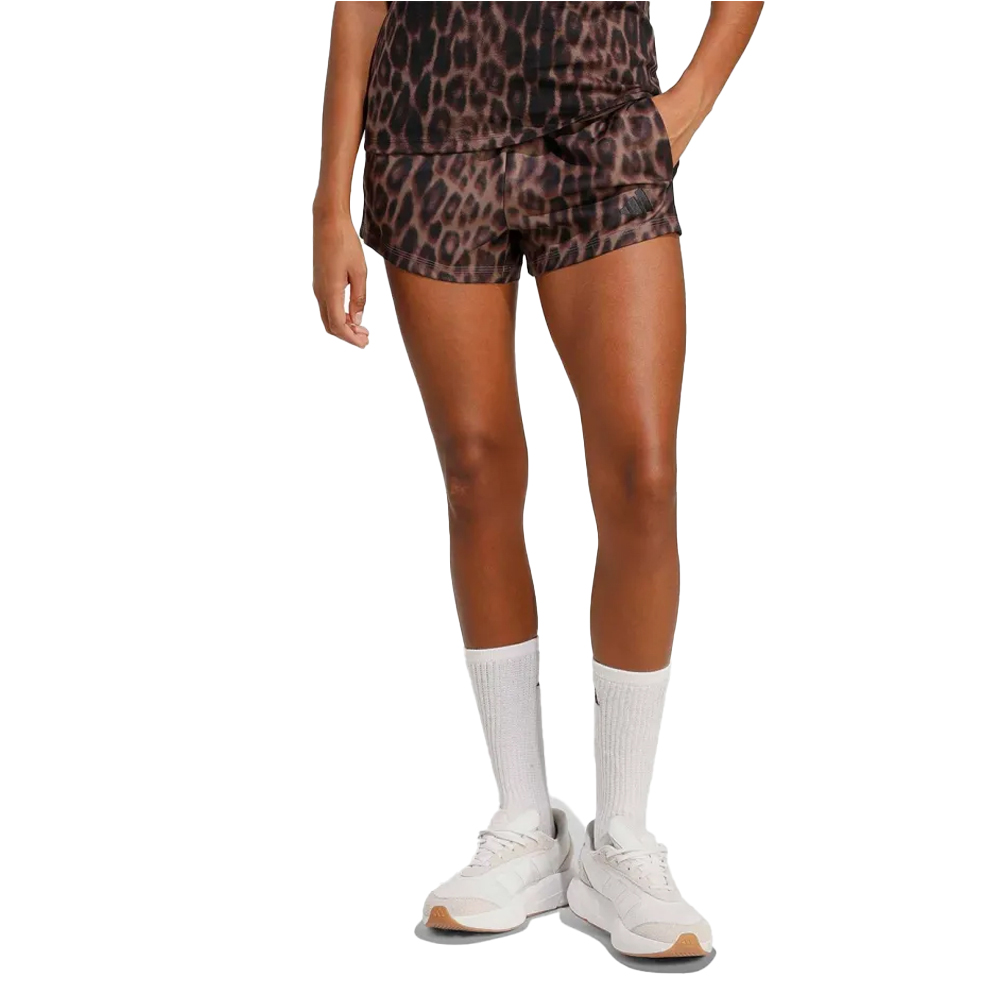 ADIDAS 3-Stripes Woven Shorts Γυναικείο Σορτς - Καφέ