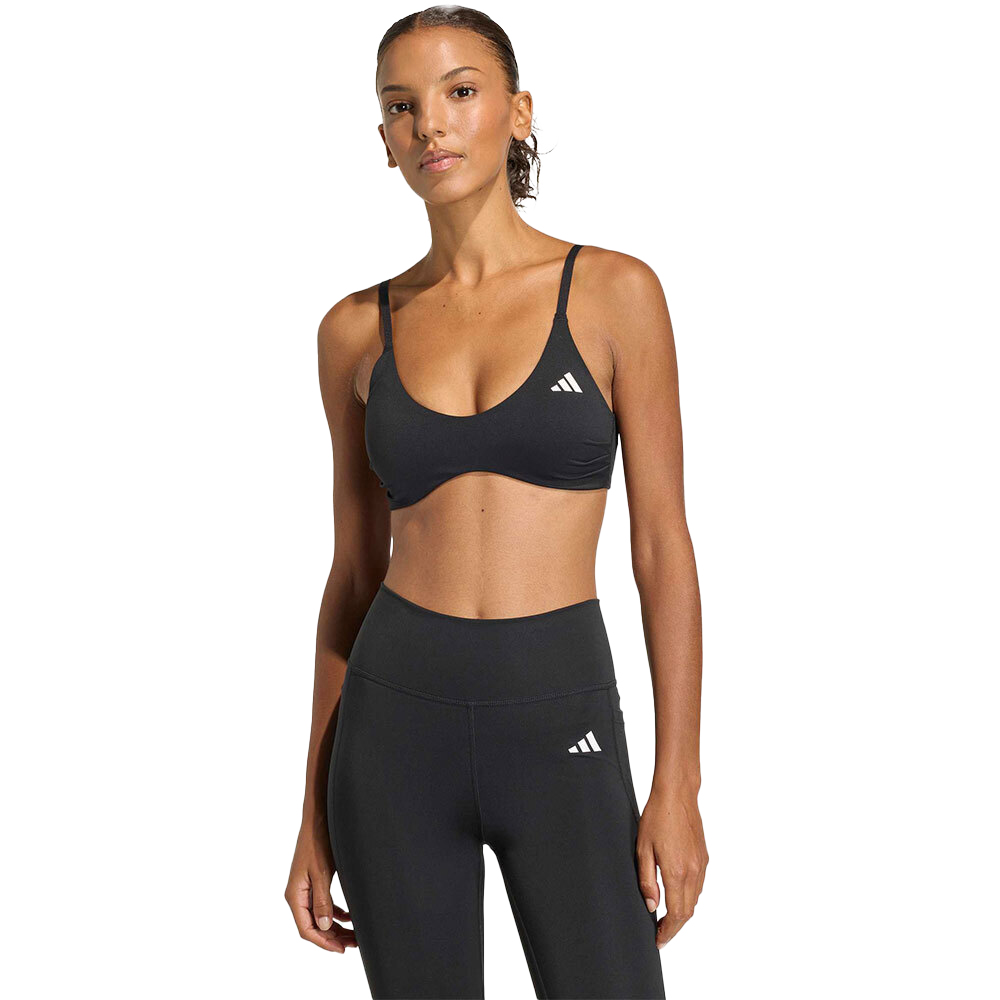ADIDAS Optime Light Support Bra Γυναικείο Μπουστάκι - Μαύρο