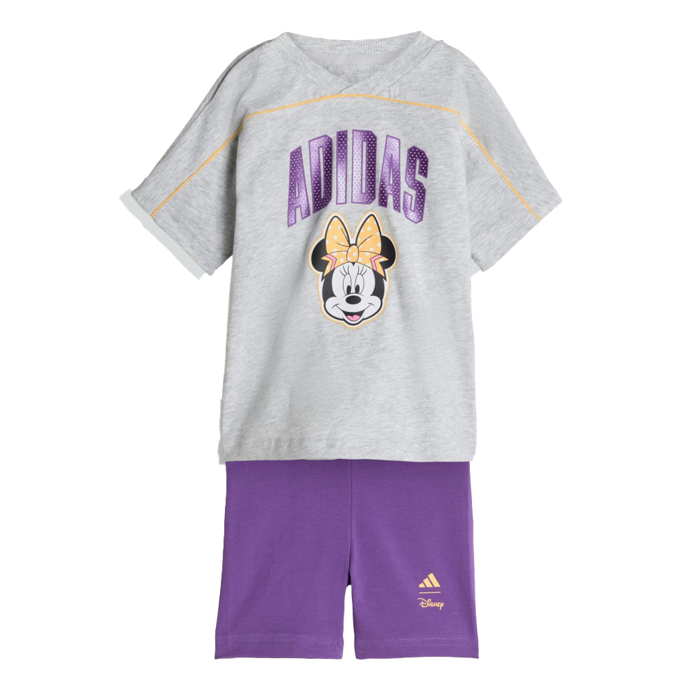 ADIDAS Train Essentials 3 Stripes Set Βρεφικό/Παιδικό Σετ Κολάν - Μπλούζα - Μωβ