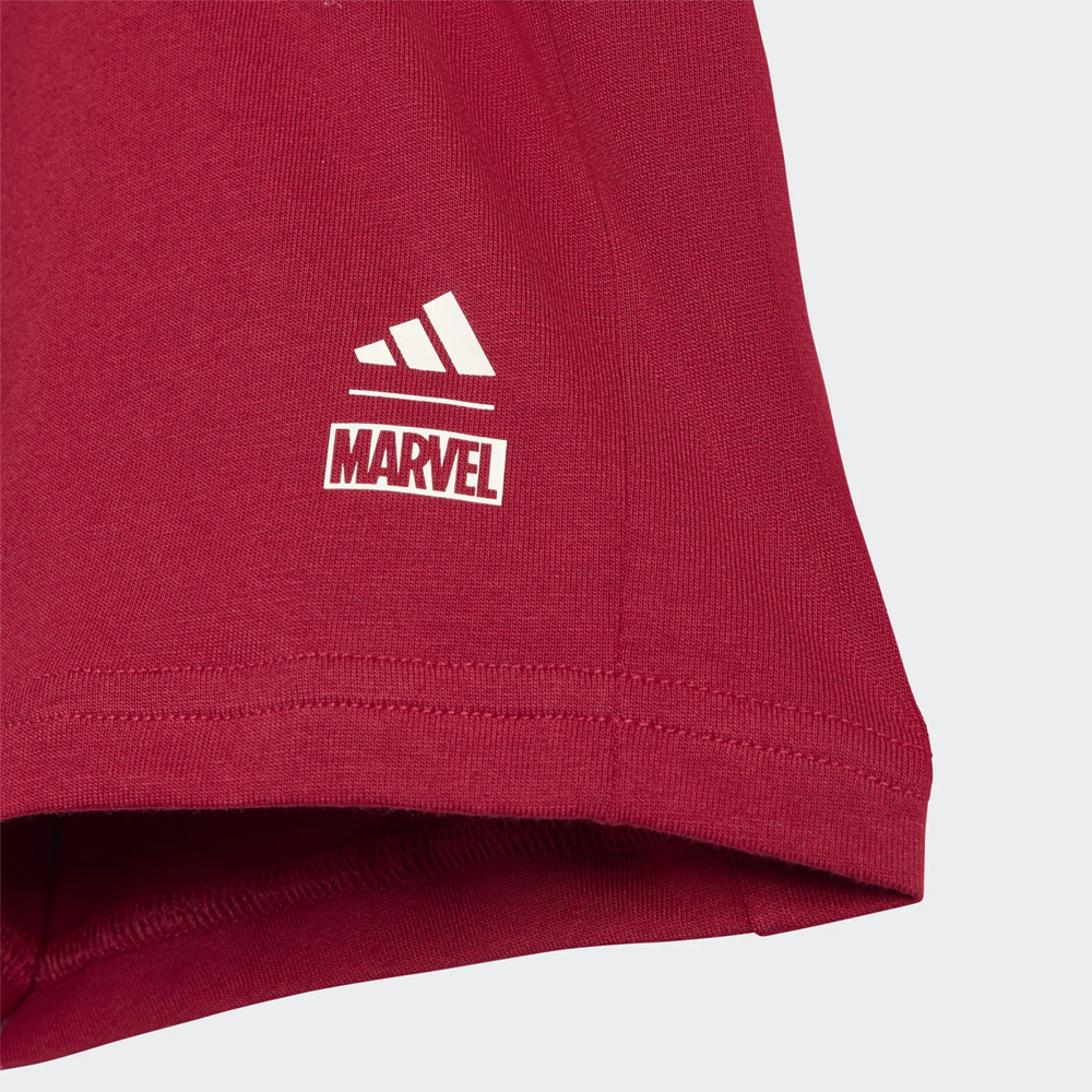 ADIDAS Marvel Spider-Man T-Shirt Set Βρεφικό/Παιδικό Σετ Σορτς - Κοντομάνικη Μπλούζα - 5