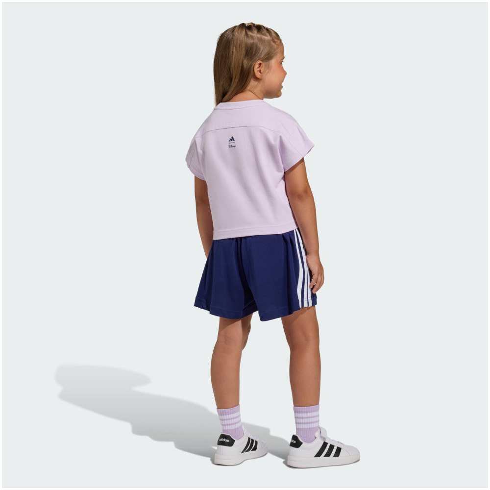 ADIDAS Disney Frozen T-Shirt Set Βρεφικό/Παιδικό Σετ Σορτς - Μπλούζα - 2