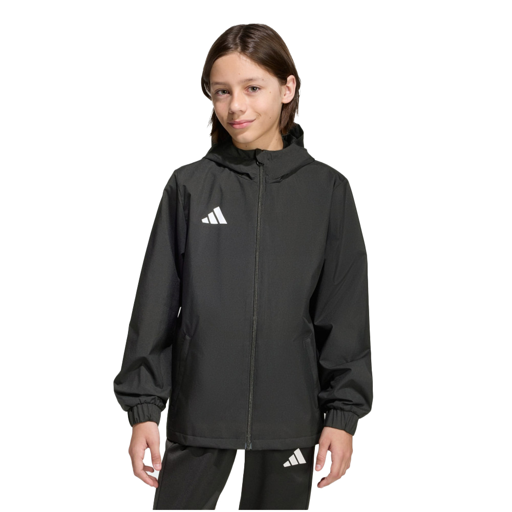 ADIDAS Entrada 26 All Weather Jacket Παιδικό Αντιανεμικό Μπουφάν - Μαύρο