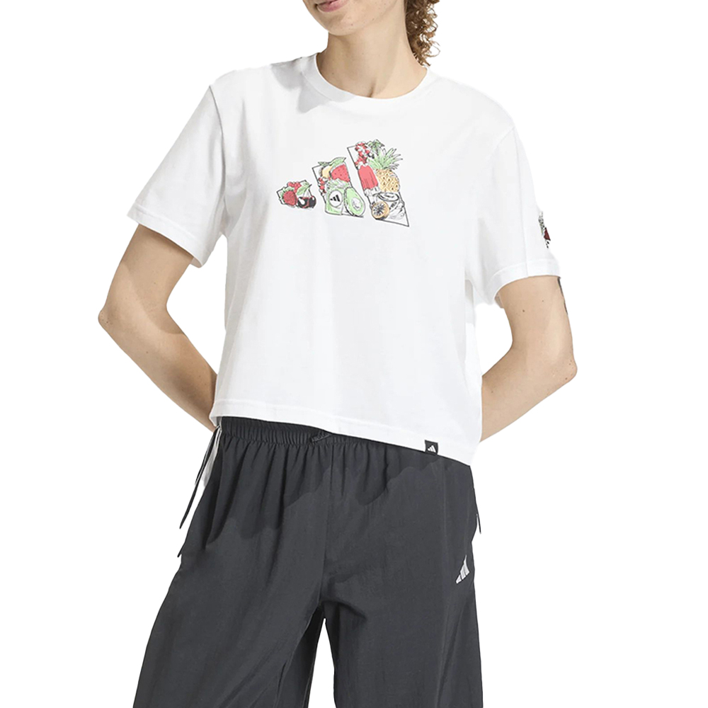 ADIDAS Food Crop Γυναικείο T-Shirt - Λευκό