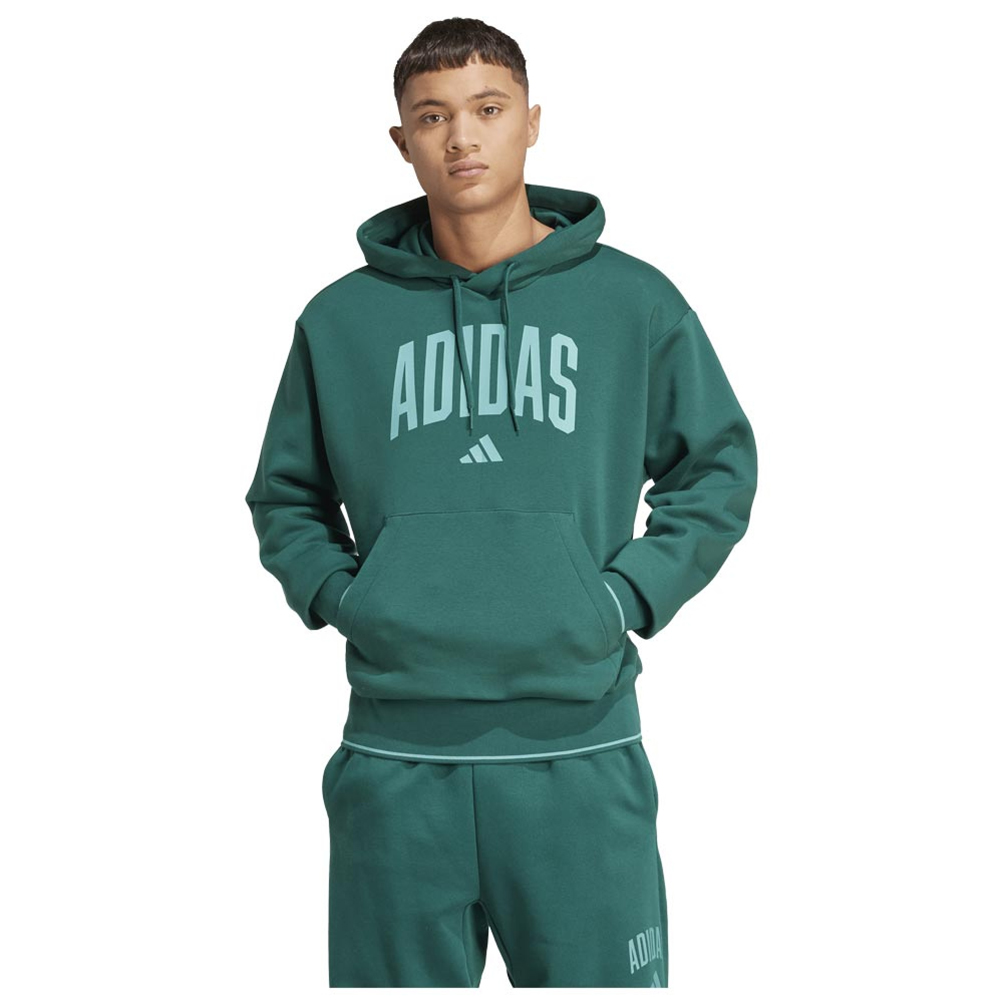 ADIDAS Collegiate Hoodie Ανδρικό Φούτερ με κουκούλα - Πράσινο