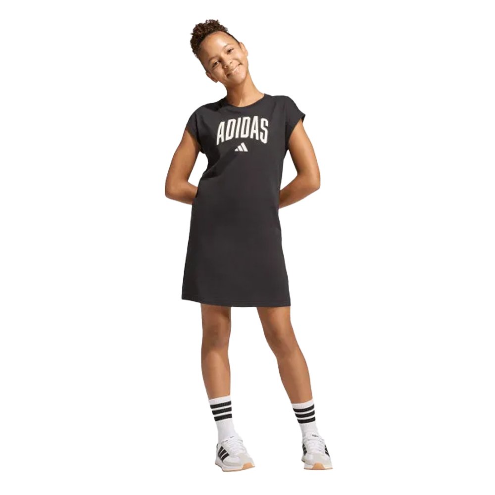 ADIDAS Seasonals Collegiate Typography Dress Παιδικό Φόρεμα - Μαύρο
