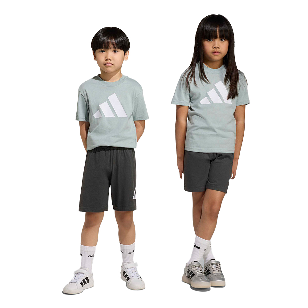 ADIDAS Essentials T-Shirt Set Παιδικό Σετ Σορτς - Κοντομάνικη Μπλούζα - Γκρι