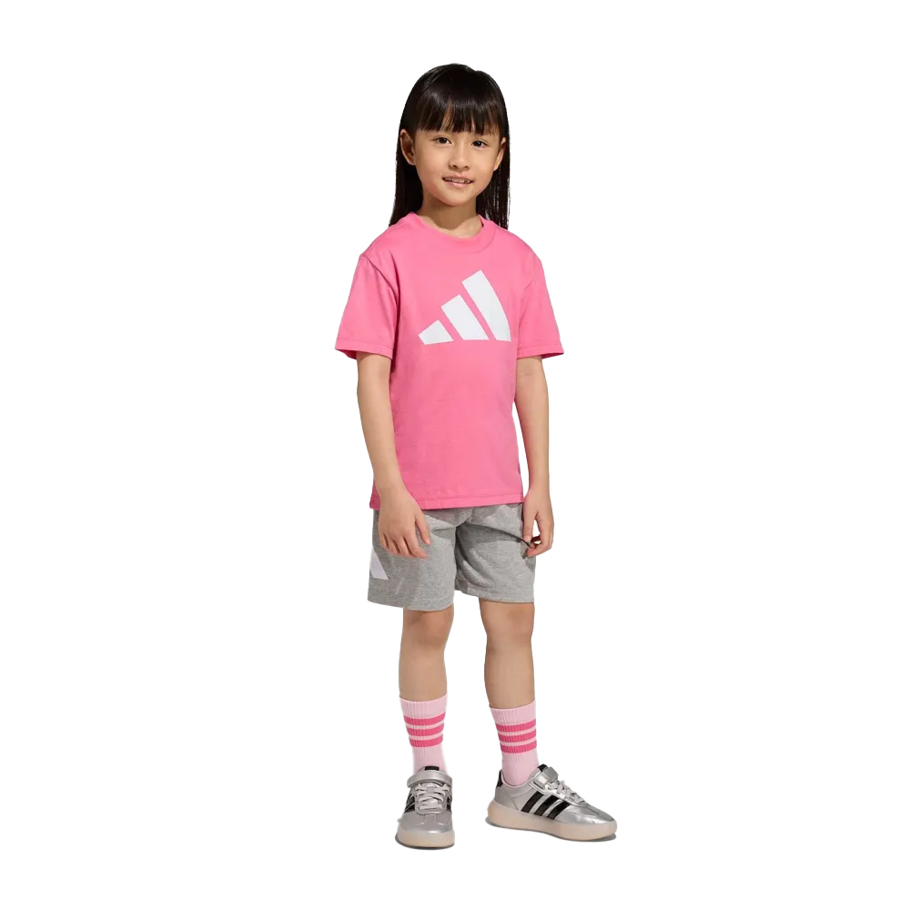 ADIDAS Essentials T-Shirt Set Παιδικό Σετ Σορτς - Μπλούζα - Ροζ