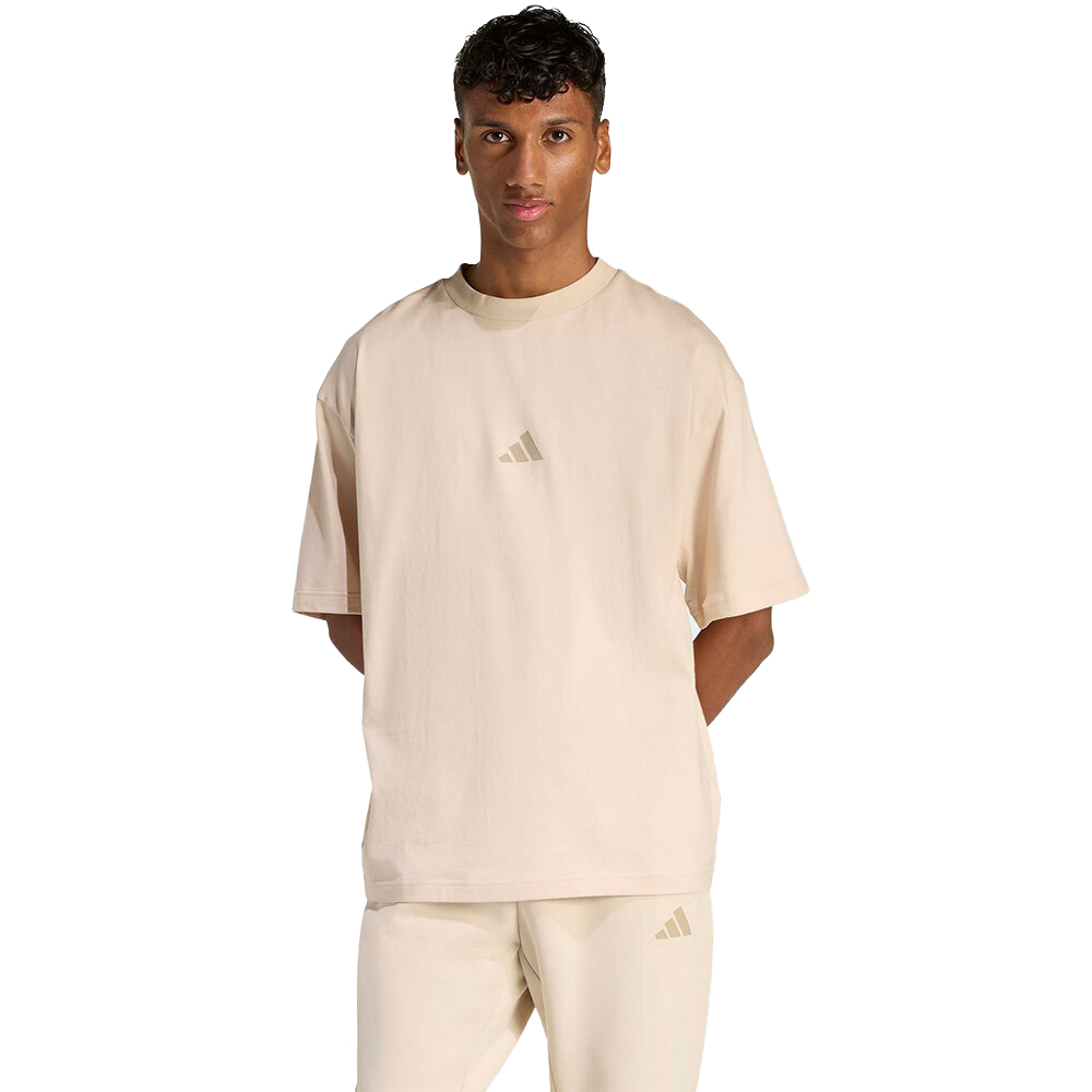 ADIDAS Future Icons Small Logo Tee Ανδρικό T-Shirt - Μπεζ