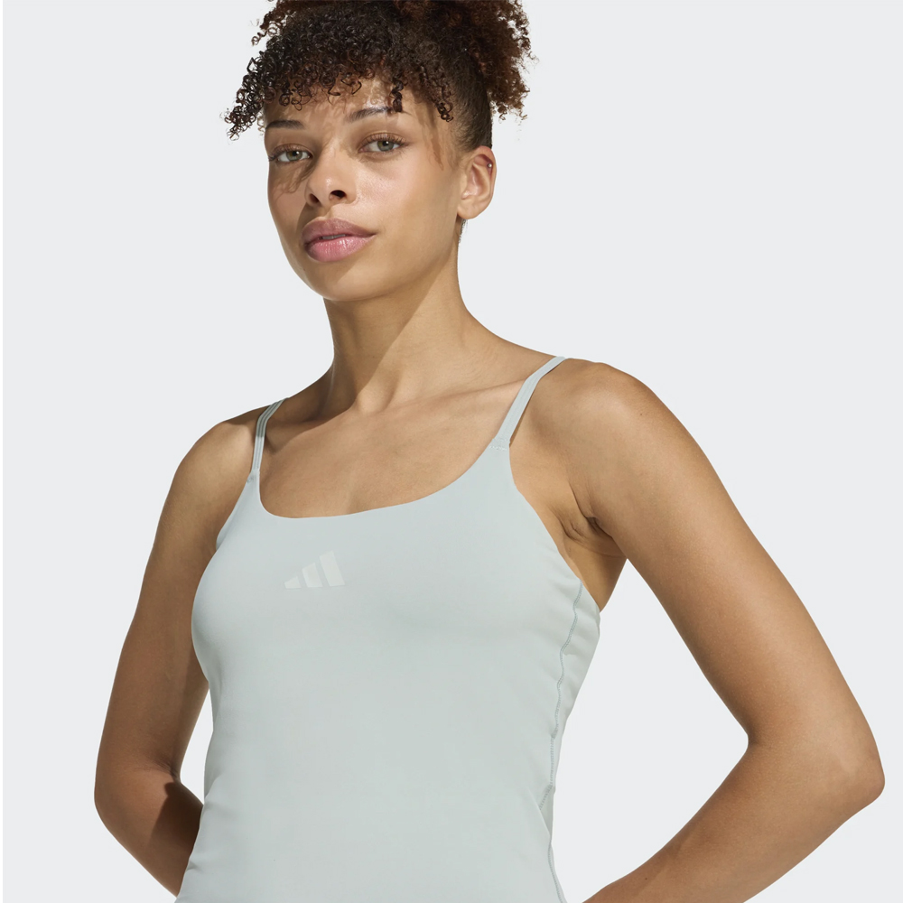 ADIDAS Optime Workout Tank Light Support Γυναικείο Αθλητικό Αμάνικο  - 2