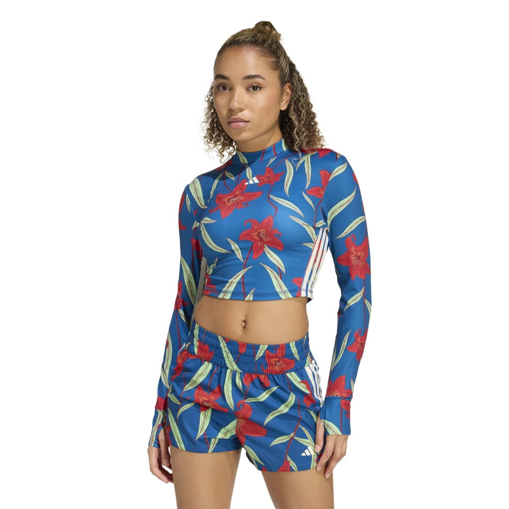 ADIDAS Training Long Sleeve T-Shirt  Γυναικεία Μπλούζα Μακρυμάνικη - Μπλε