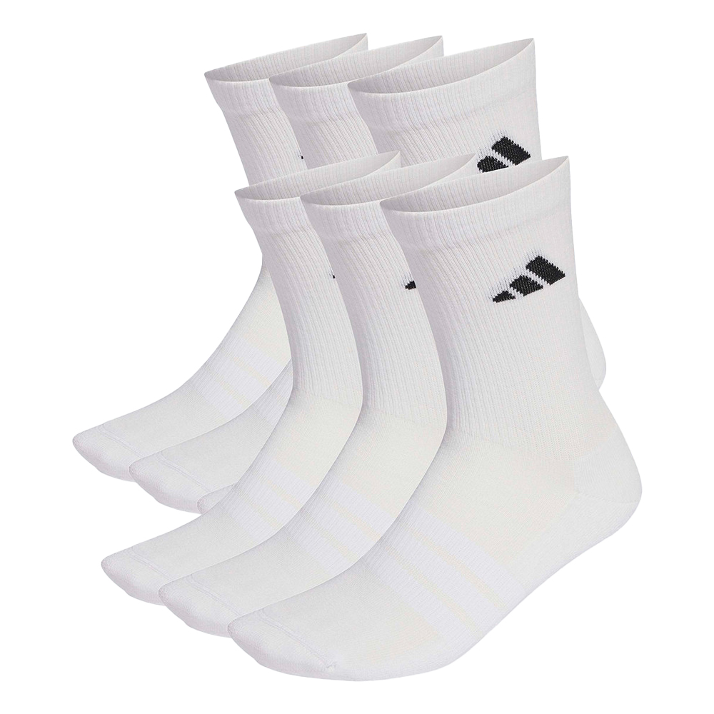 ADIDAS Cushioned Crew Socks 6 Pair Pack Unisex Κάλτσες 6 Ζεύγη - Λευκό