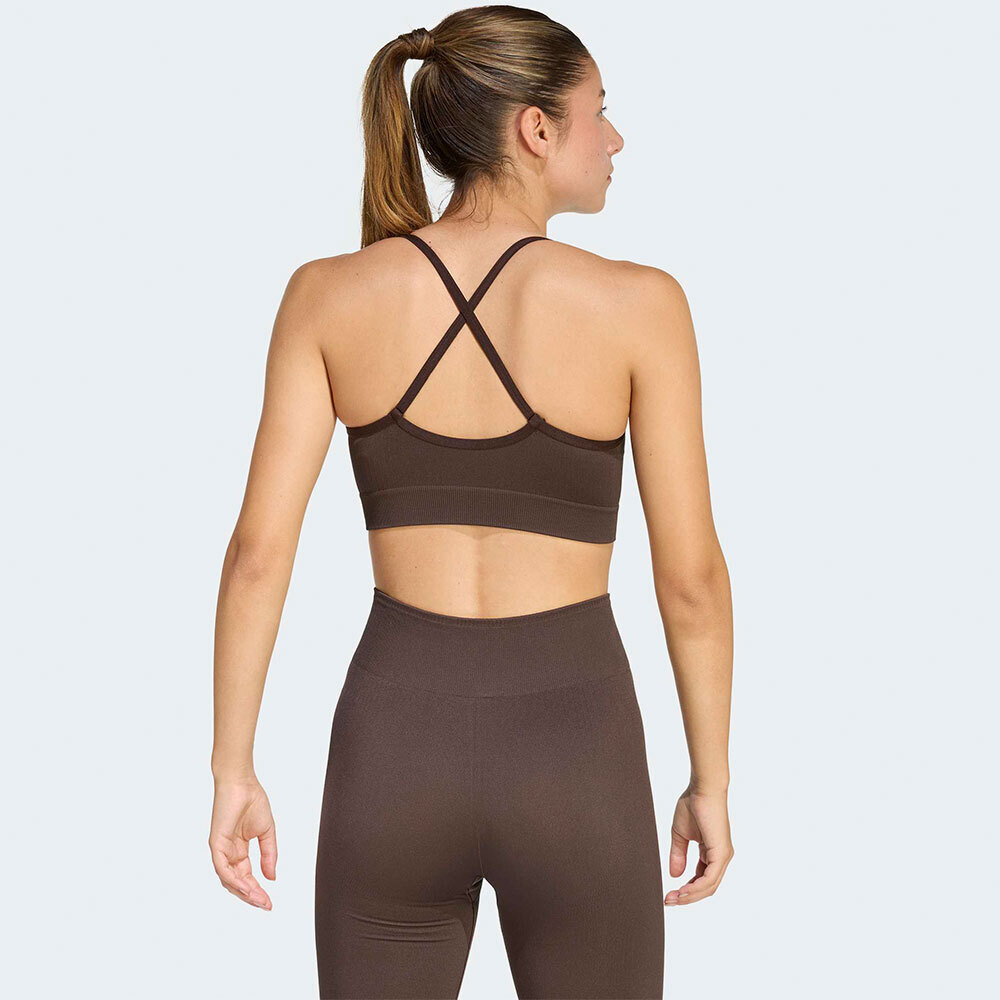 ADIDAS Workout Essentials Knit Light Support Bra Γυναικείο Αθλητικό Μπουστάκι - 2