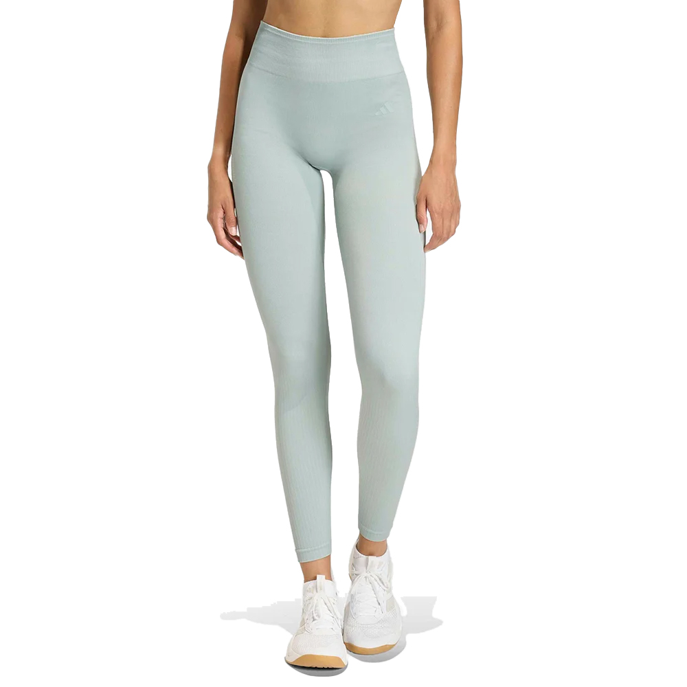 ADIDAS Workout Essentials Full-Length Knit Leggings Γυναικείο Κολάν - Πράσινο