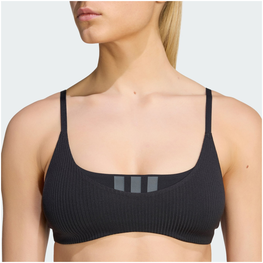 ADIDAS All Me Light Support Rib Bra Γυναικείο Μπουστάκι - 3