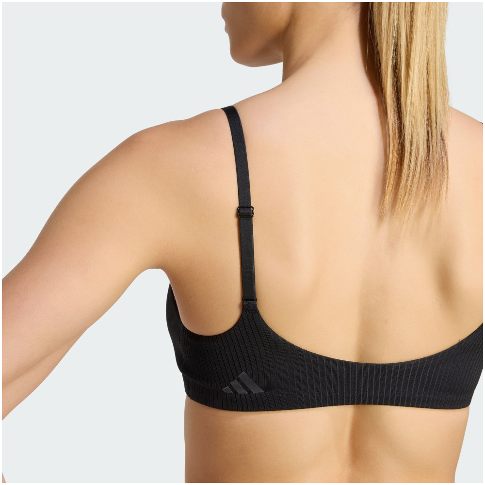 ADIDAS All Me Light Support Rib Bra Γυναικείο Μπουστάκι - 4