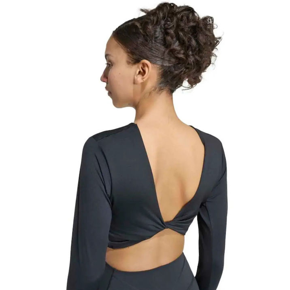 ADIDAS Twist Sleeve Long Top Γυναικείο Crop Τοπ - 4