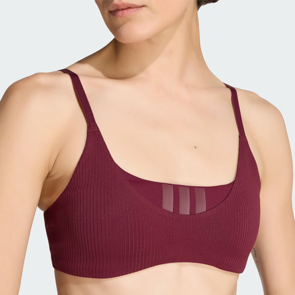 ADIDAS All Me Light Support Rib Bra Γυναικείο Μπουστάκι - 3