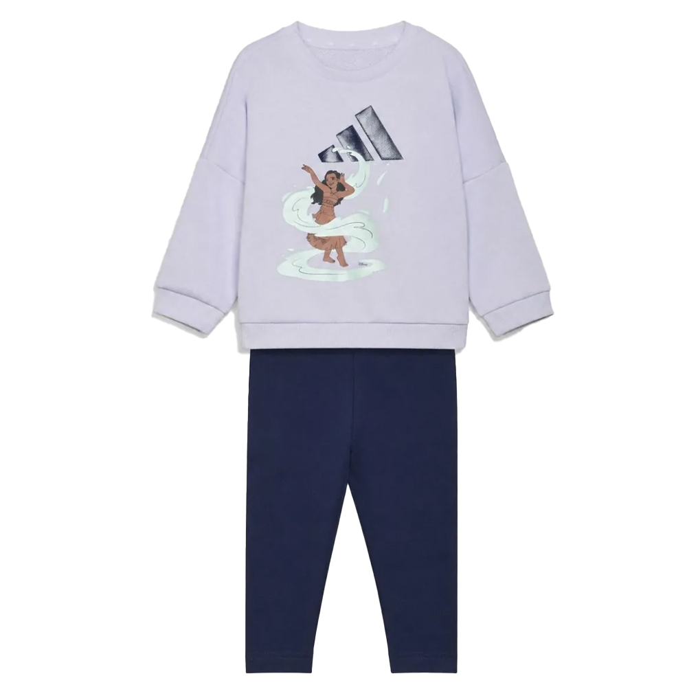 ADIDAS Disney Moana Jogger Set Βρεφικό/Παιδικό Σετ Φούτερ - Κολάν - Μωβ