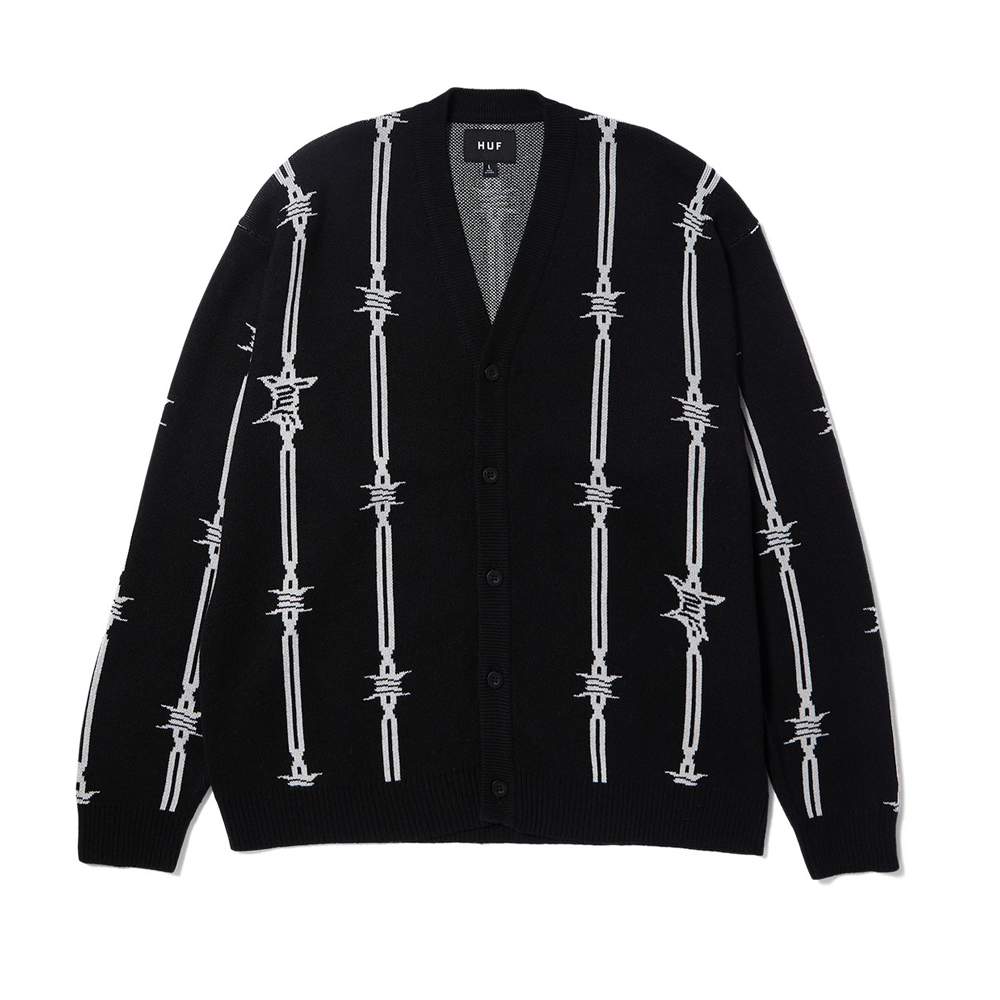 HUF Barbed Wire Cardigan Unisex Ζακέτα - 4