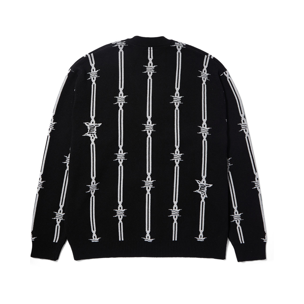 HUF Barbed Wire Cardigan Unisex Ζακέτα - 5