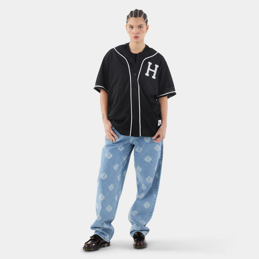 HUF Cracker Jack Baseball Jersey Unisex Πουκάμισο - 3