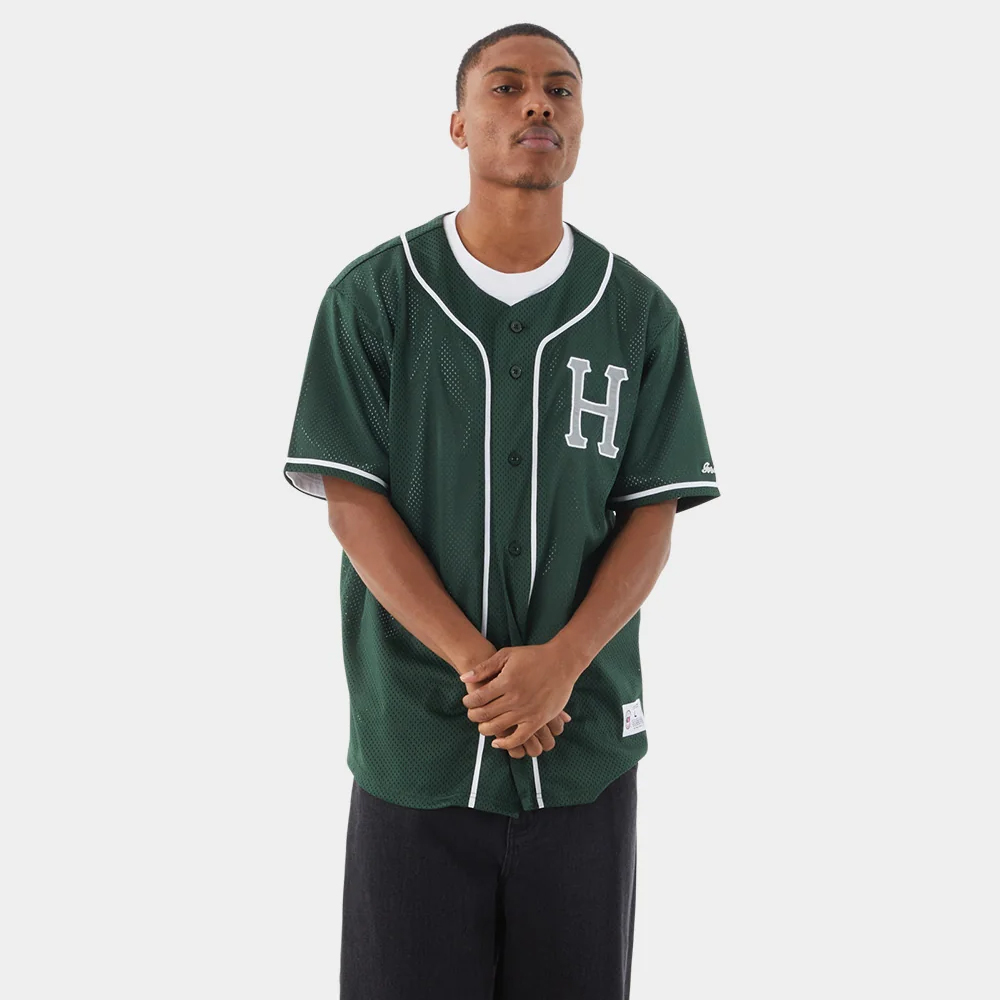 HUF Cracker Jack Baseball Jersey Unisex Πουκάμισο - 2