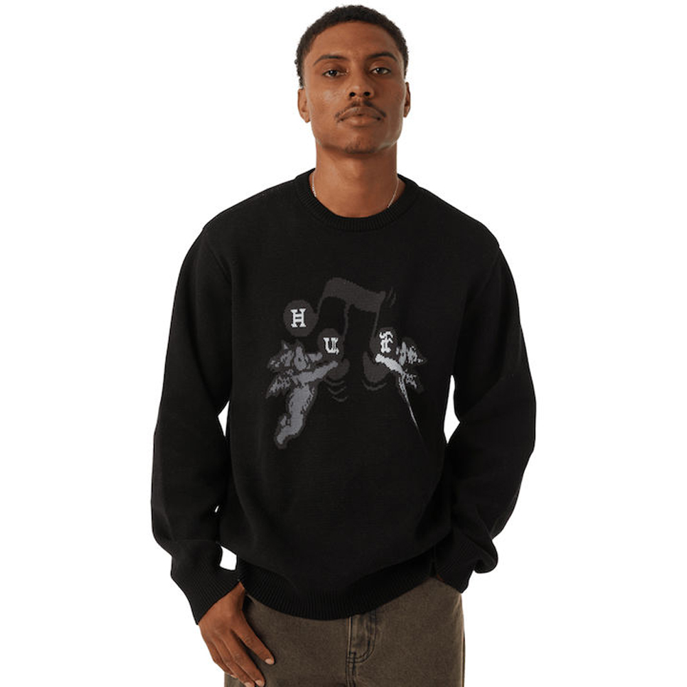 HUF Song Intarsia Sweater Unisex Πουλόβερ - 3