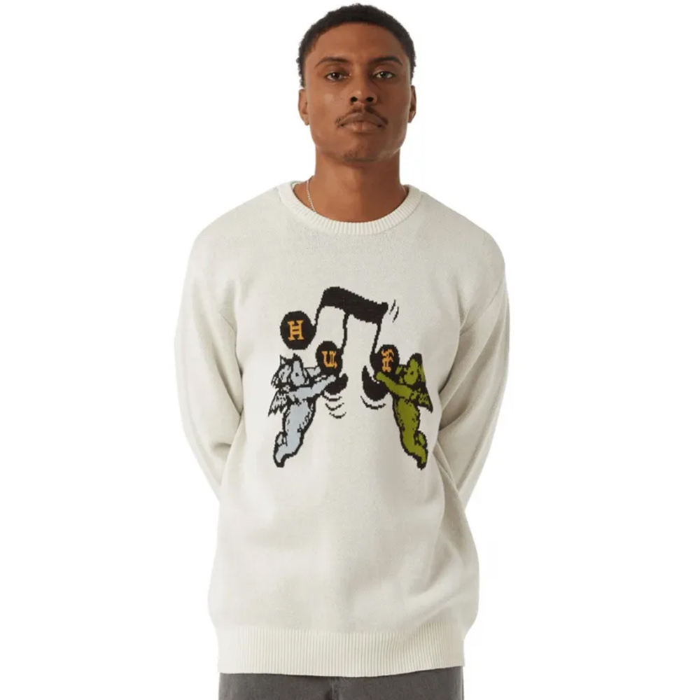 HUF Song Intarsia Sweater Unisex Πουλόβερ - 3