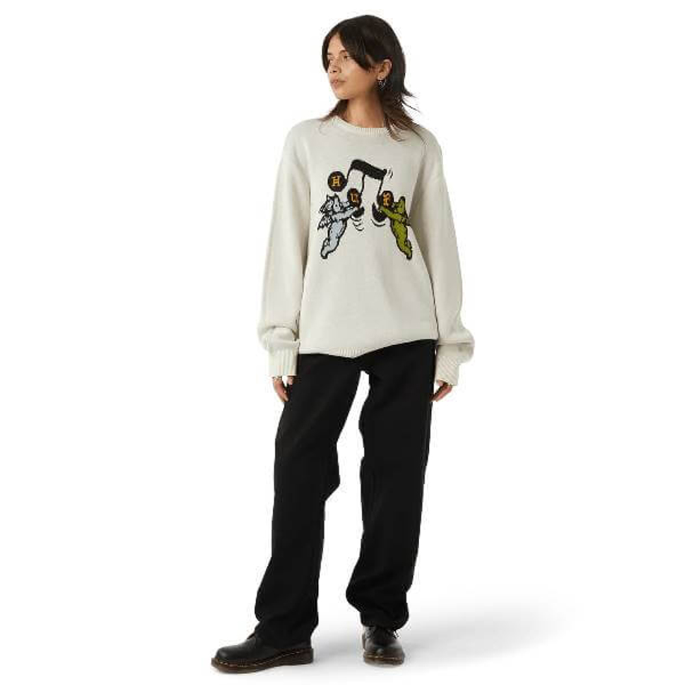 HUF Song Intarsia Sweater Unisex Πουλόβερ - 2