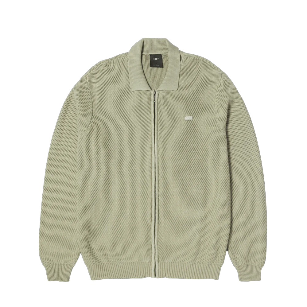 HUF Anton Zip Overdyed Sweat Unisex Ζακέτα  - Μπεζ