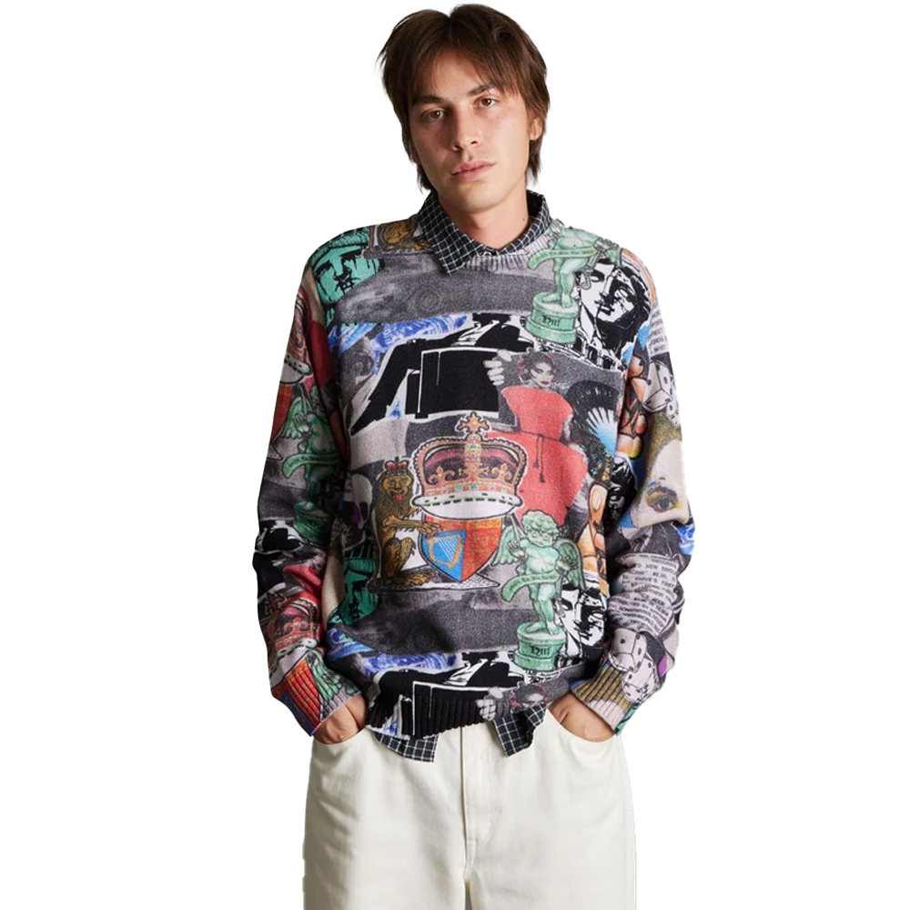HUF Boulevard Status Crewneck Sweatshirt Ανδρικό Πουλόβερ - Multi