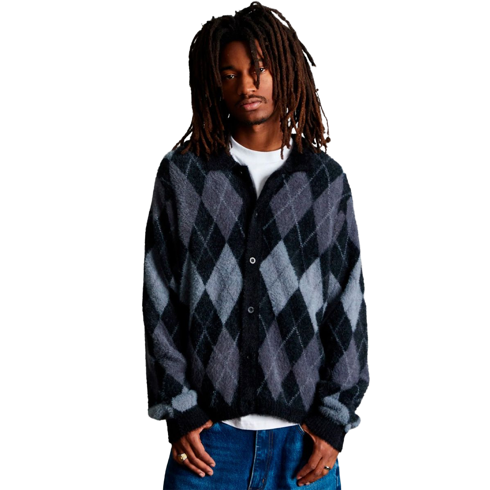 HUF Cooper Mohair Sweater Ανδρικό Πουλόβερ - Μαύρο