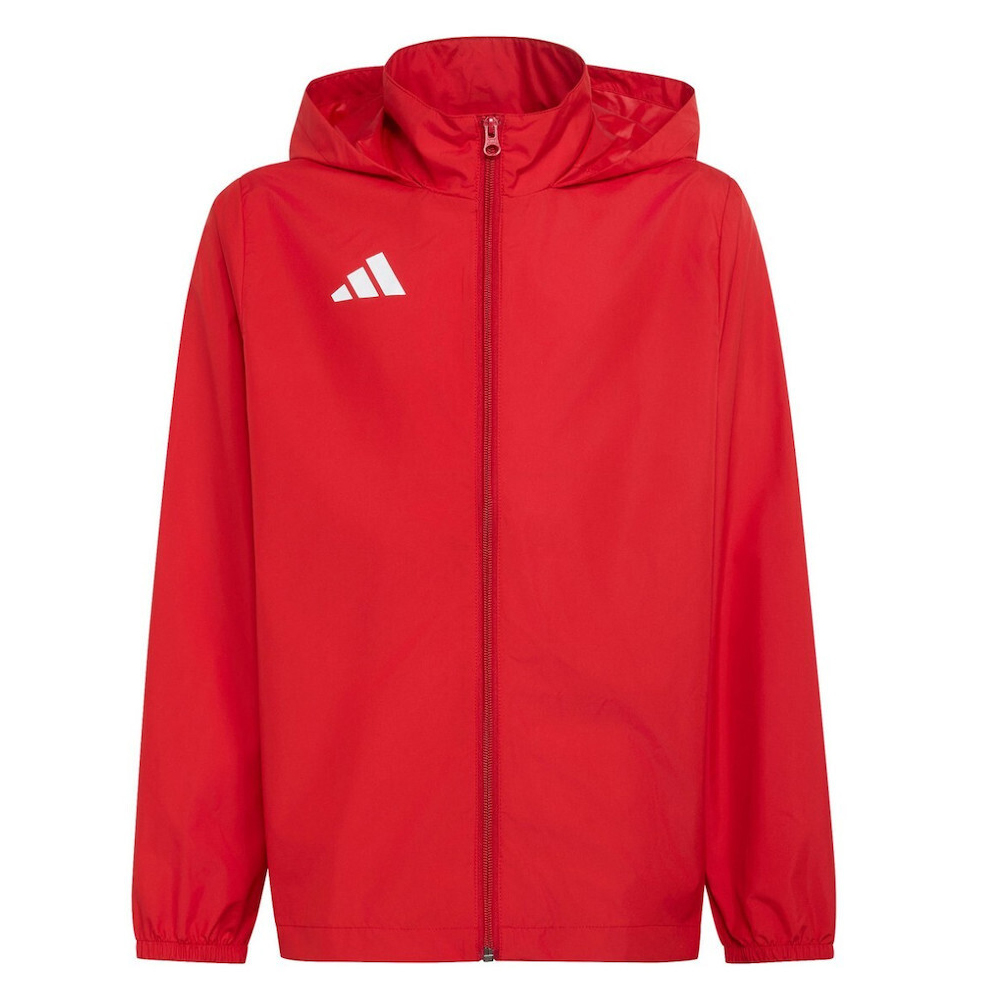 ADIDAS Entrada 26 Multi Jacket Παιδικό Αντιανεμικό Μπουφάν με κουκούλα - Κόκκινο