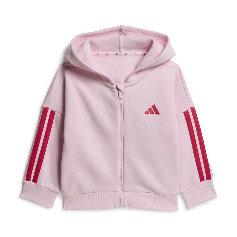 ADIDAS 3-Stripes Full - Zip  Fleece Tracksuit Βρεφικό/Παιδικό Σετ Φόρμας - 2
