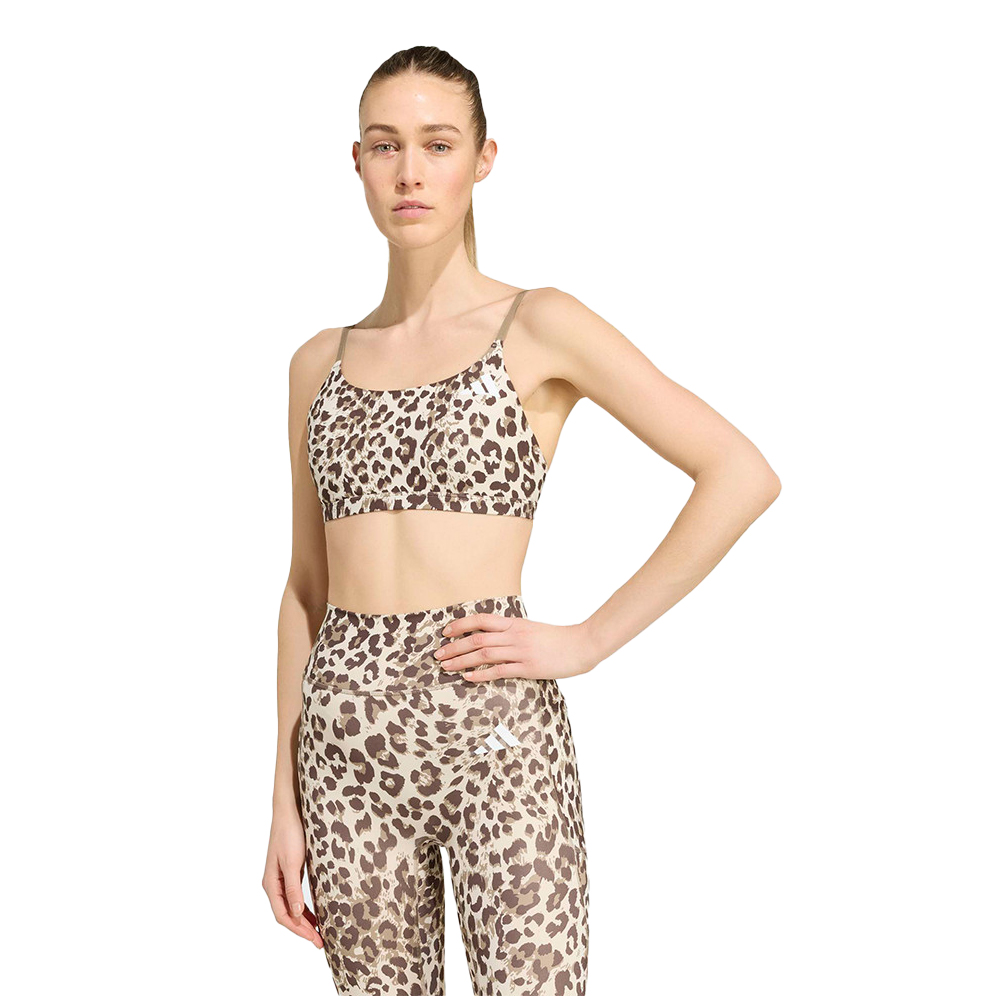 ADIDAS Optime Light Support Bra Γυναικείο Μπουστάκι - Μπεζ