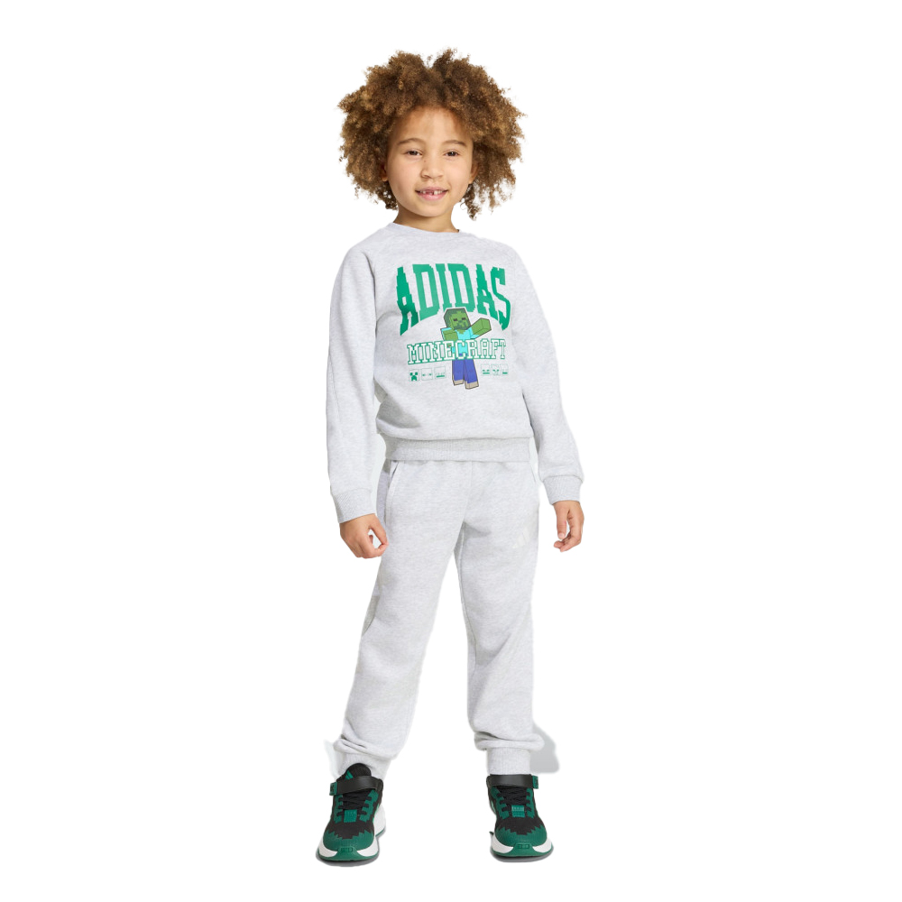 ADIDAS Minecraft Jogger Set Παιδικό Σετ Φόρμας - Γκρι