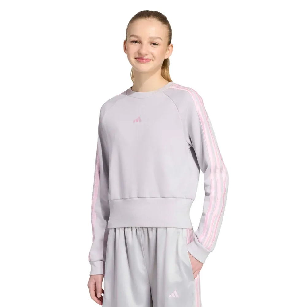 ADIDAS Sportswear Satin Sweatshirt Παιδικό Φούτερ - Γκρι