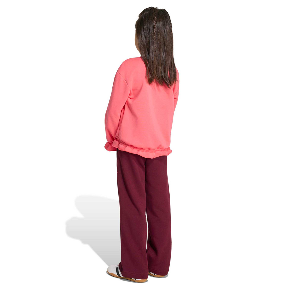 ADIDAS Little Girls Ruffles Sweatset Παιδικό Σετ Φόρμας - 2