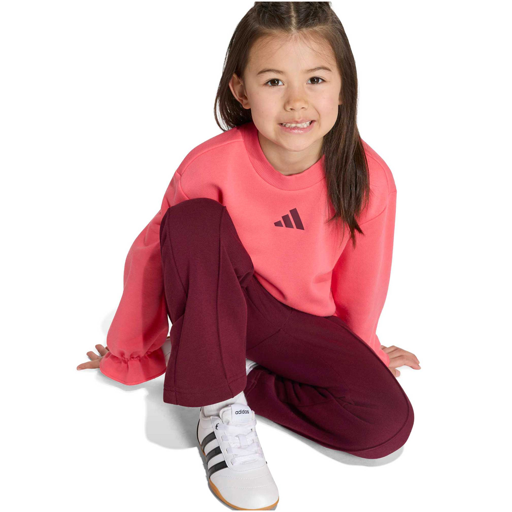ADIDAS Little Girls Ruffles Sweatset Παιδικό Σετ Φόρμας - 3