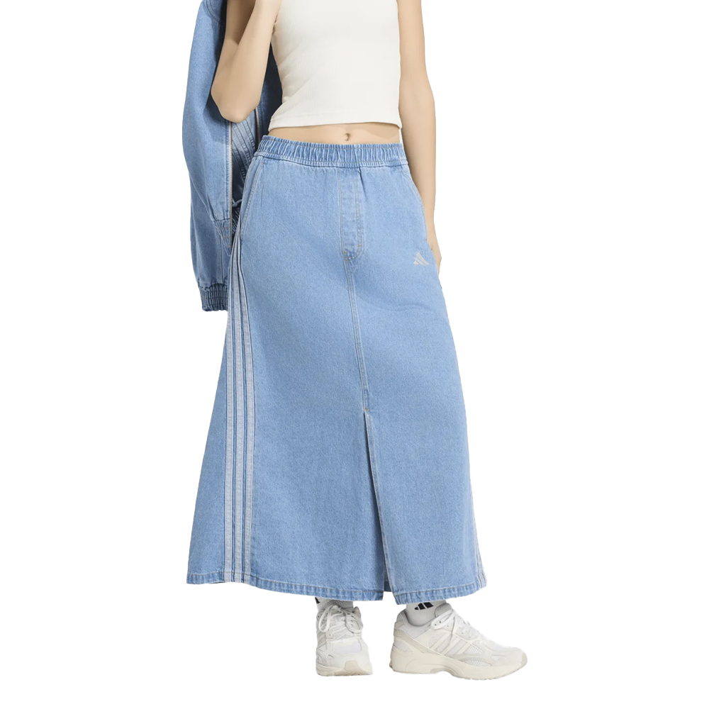 ADIDAS Stadium Washed Denim Loose Fit Skirt  Γυναικείο Φούστα Τζιν - Γαλάζιο
