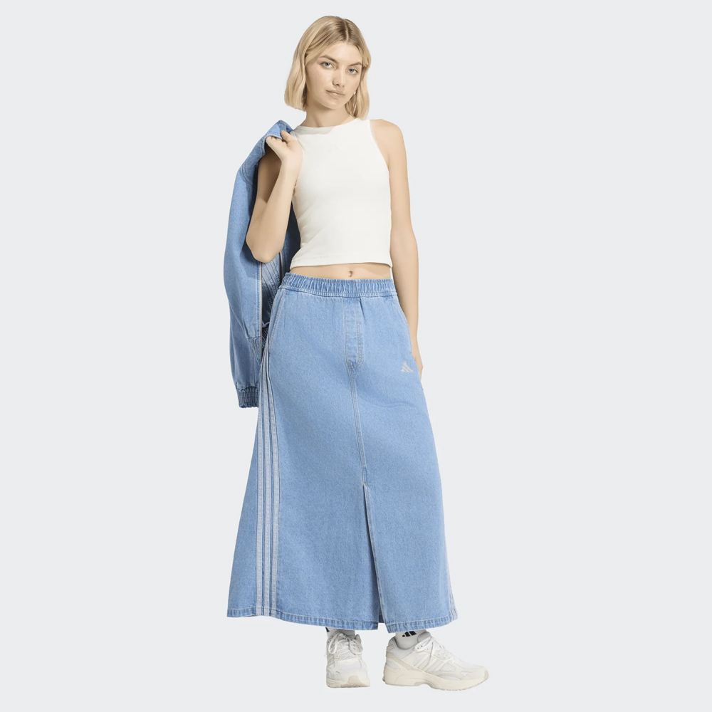 ADIDAS Stadium Washed Denim Loose Fit Skirt  Γυναικείο Φούστα Τζιν - 5
