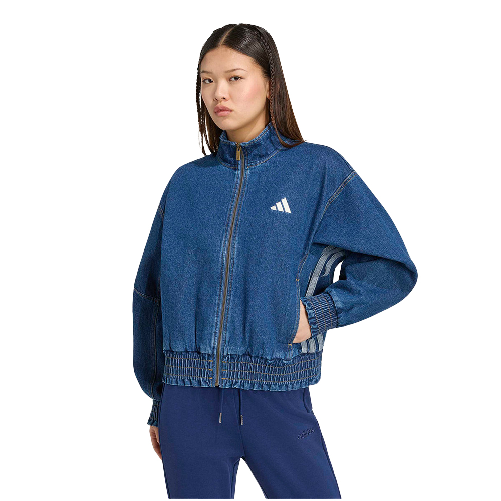 ADIDAS Stadium Washed Denim Jacket Γυναικείο Μπουφάν Τζιν - Μπλε