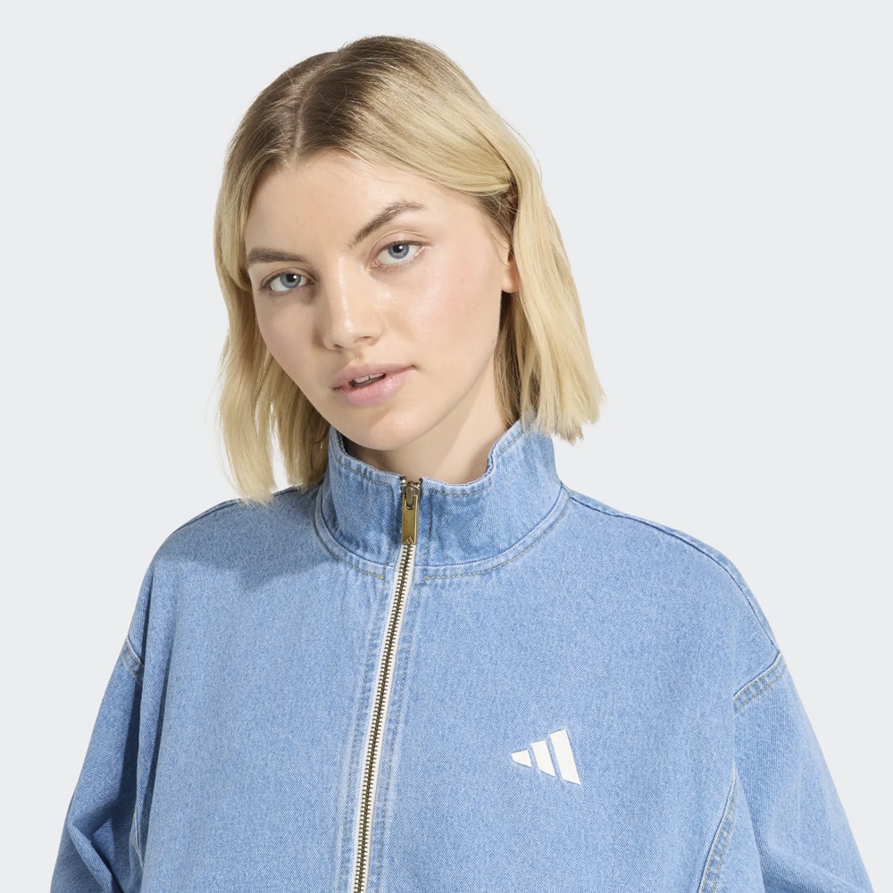 ADIDAS Stadium Washed Denim Jacket Γυναικείο Μπουφάν Τζιν - 3
