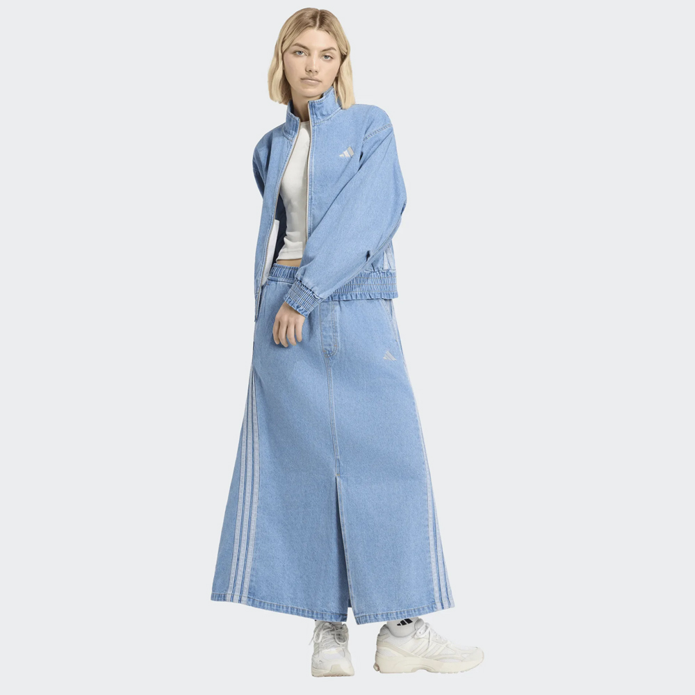 ADIDAS Stadium Washed Denim Jacket Γυναικείο Μπουφάν Τζιν - 5
