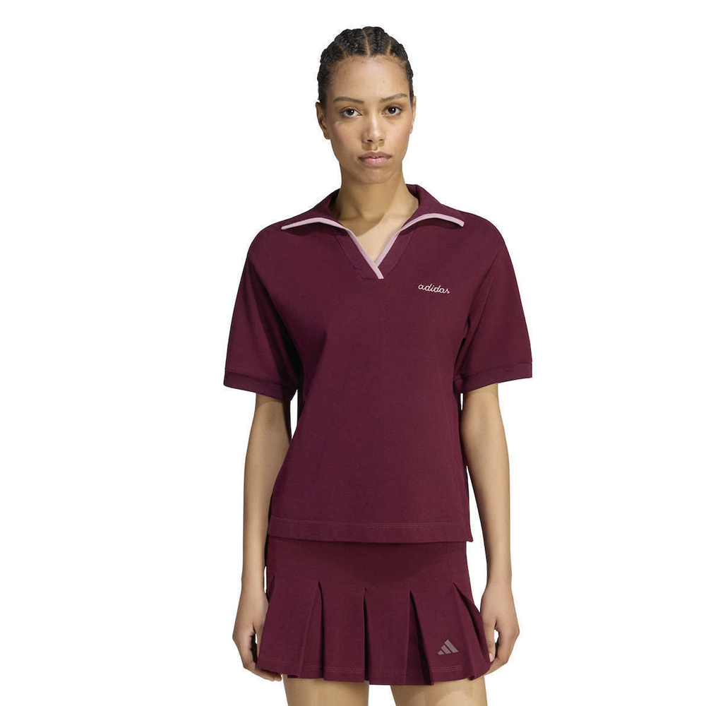ADIDAS Colorpop Polo Γυναικεία Μπλούζα Πόλο - Μπορντώ